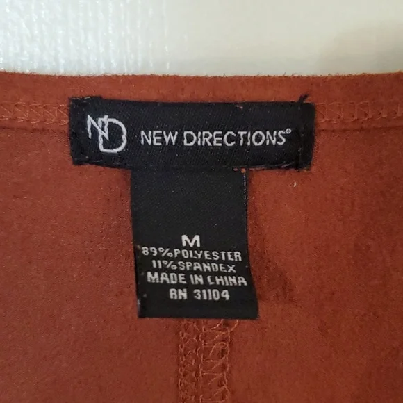 Rust Colored Soft Suede Shirt‎ - Picture 2 of 6